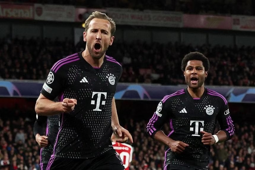 Kane scores as Bayern Munich draw 2-2 at Arsenal