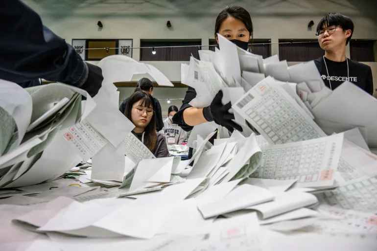 South Korea’s Yoon left humbled by opposition election landslide